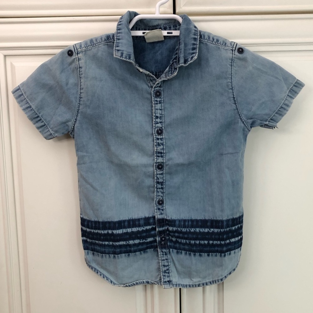 AJIO boys s/s button shirt